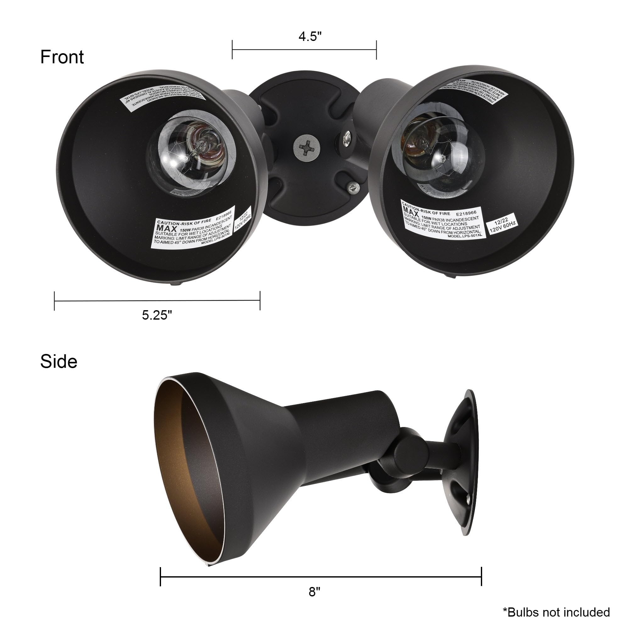 その他 FaB Light&Shadow Convention Exclusive Nuvo Lighting SF77/495 Transitional Two Light Outdoor Wall